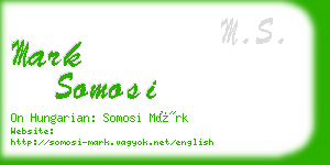 mark somosi business card